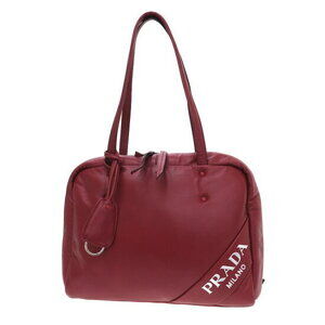 Prada Nappa leather shoulder bag red